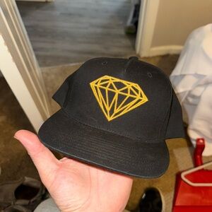 Diamond Supply Co. Black and Gold Hat